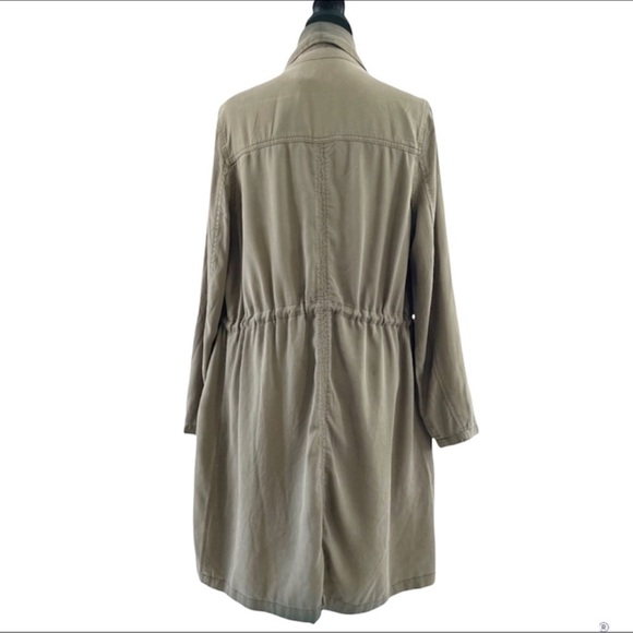 MAX Jeans Waterfall Drawstring Waist Duster Jacket - Lg NWT - Picture 5 of 10